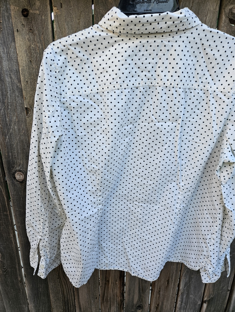Tommy Hilfiger Polka Dot Button-Up Shirt Women Size XL - Picture 15 of 16